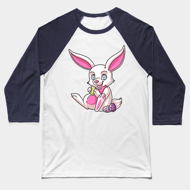 Cute Easter Bunny Baseball T-Shirt by sambeawesome